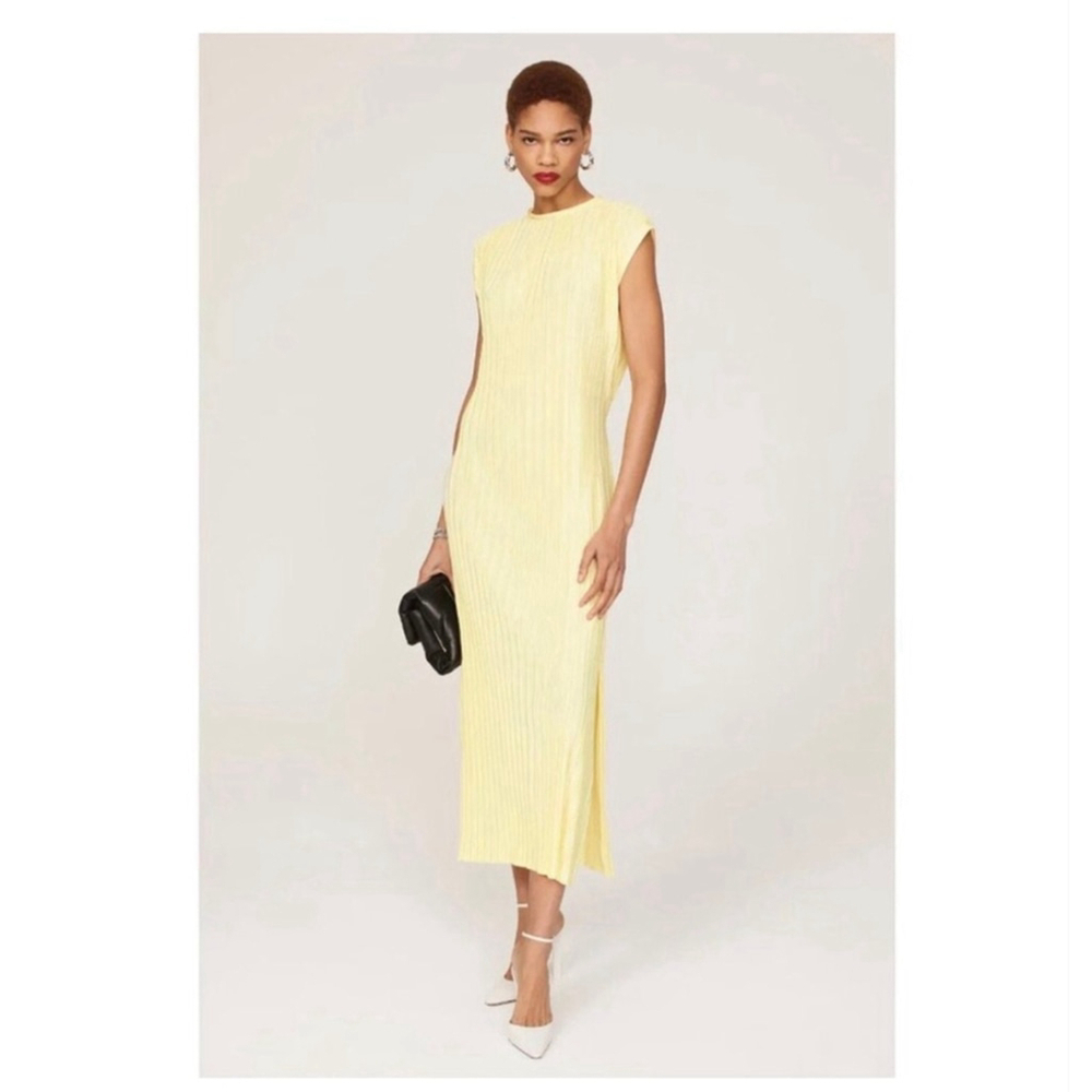 Atlein New Plisse Pleated Maxi Dress